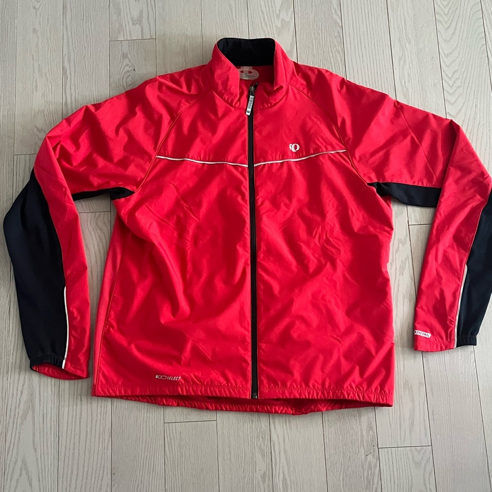 Pearl Izumi Red and Black Select Series Thermal Cycling Jacket